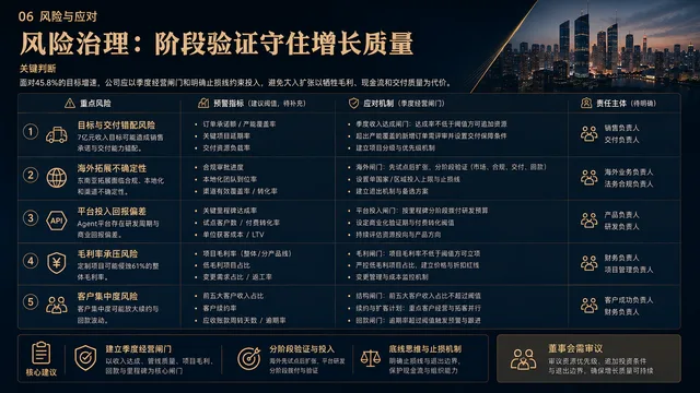 风险治理：阶段验证守住增长质量